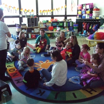 Photo of students at Halloween party