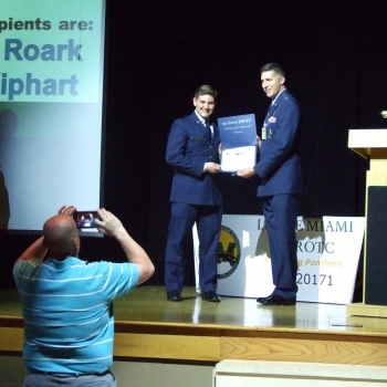 Photo of JROTC awards