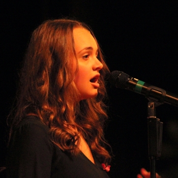 photo of students singing