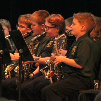 photo of students performing