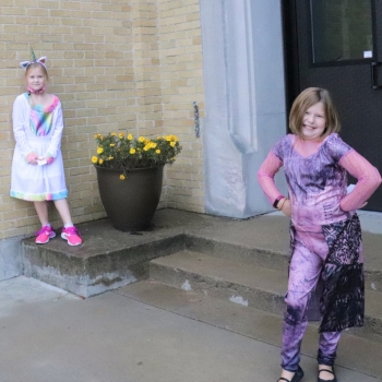 students in costume