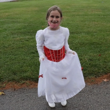student in costume