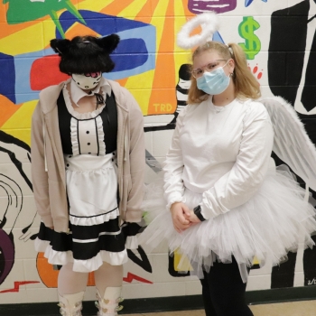 Students in costume