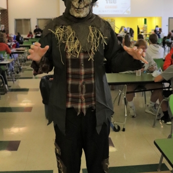 Student in costume