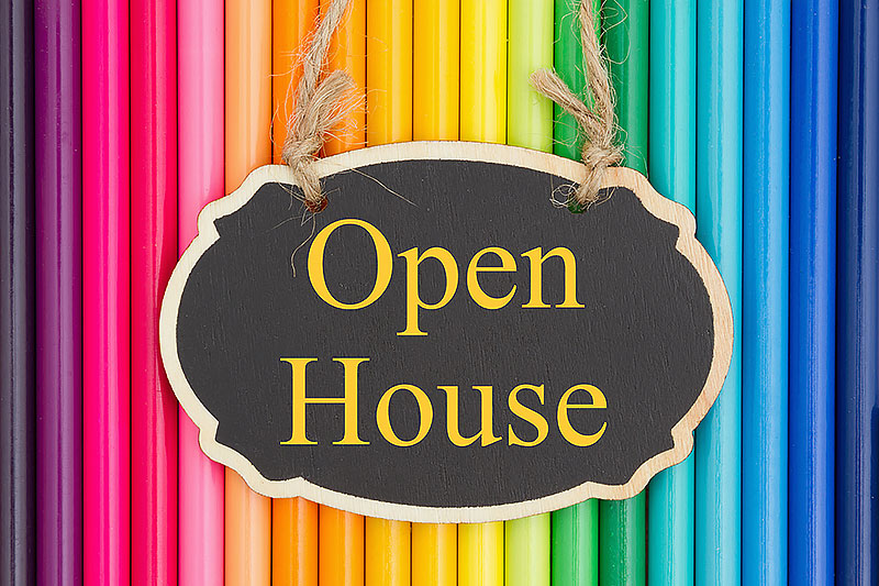 photo of open house sign