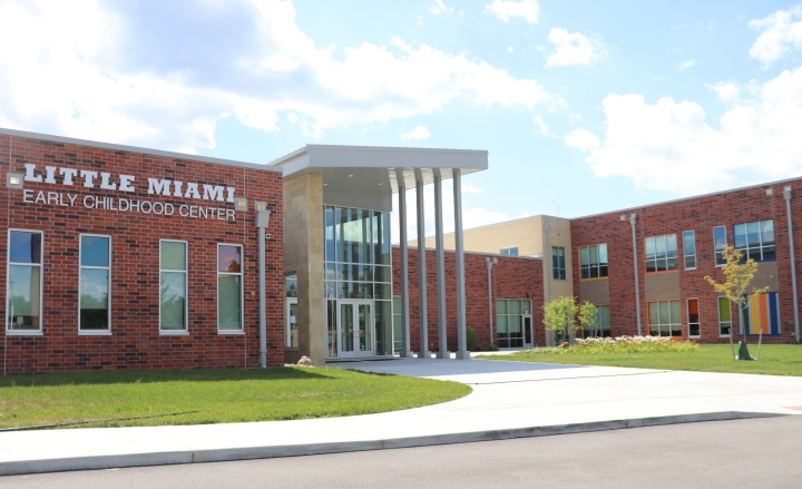 front elevation of early childhood center